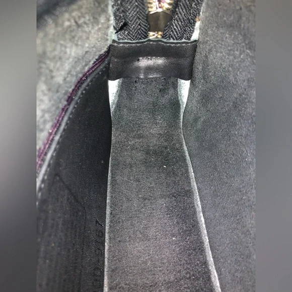 Vintage Coach Black Leather Top of Counter Compartment Bag #9167 with Hangtag - Picture 13 of 15